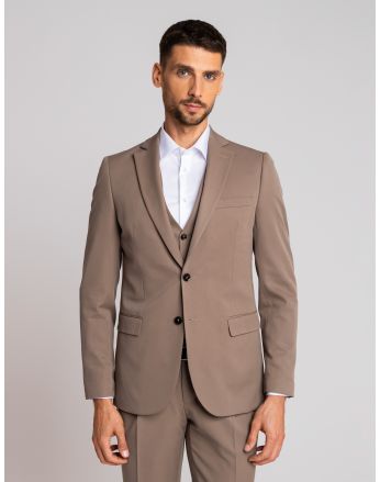 marynarka do zestawu lido khaki slim fit