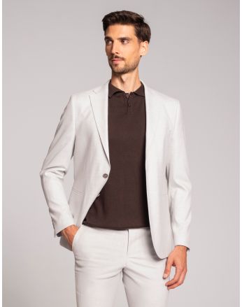 marynarka do zestawu erve 02 szary slim fit