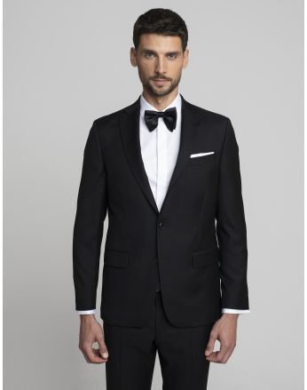 marynarka do zestawu martello czarny slim fit