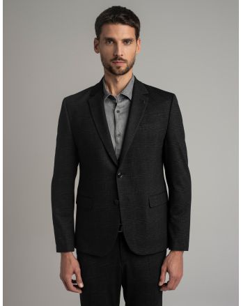 marynarka do zestawu melizzano grafit slim fit