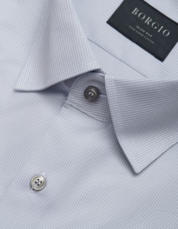 koszula matera długi rękaw szary slim fit 00245