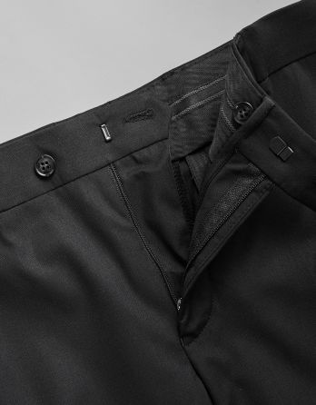 Spodnie do zestawu monopoli czarny slim fit