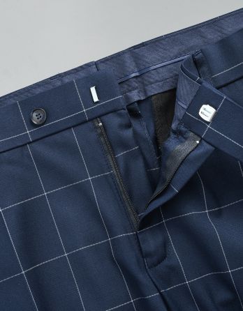 Spodnie męskie gallipoli granatowy slim fit