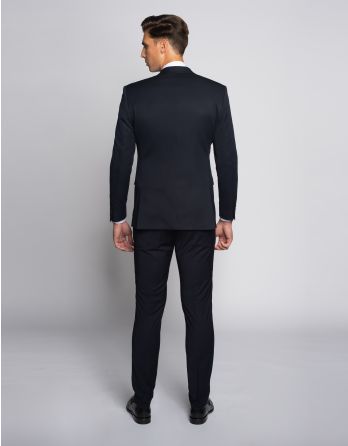 garnitur turro granatowy super slim fit