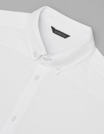 koszula lenola 00331 długi rękaw biały slim fit