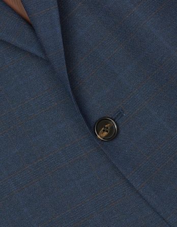 marynarka do zestawu elicona granatowy classic fit