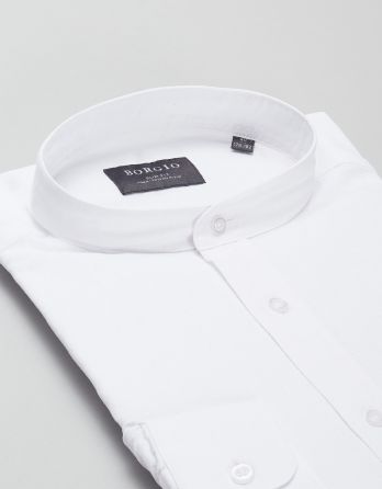 koszula lentini 00386 długi rękaw biały slim fit