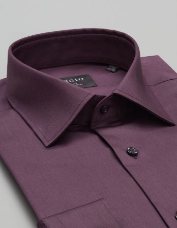 koszula simeria 00377 długi rękaw fiolet slim fit