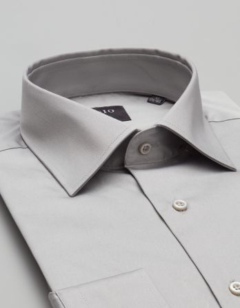 koszula simeria 00381 długi rękaw szary slim fit