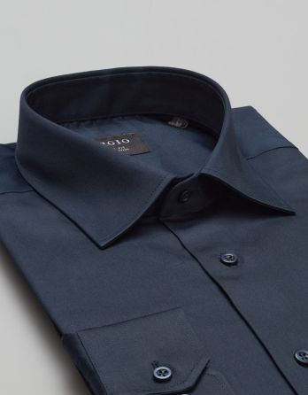 koszula simeria 00382 długi rękaw granatowy classic fit