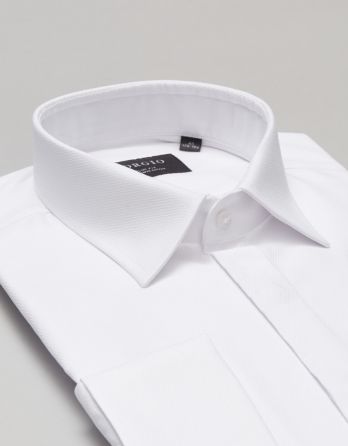 koszula fabrizia 00404 na spinki biały slim fit