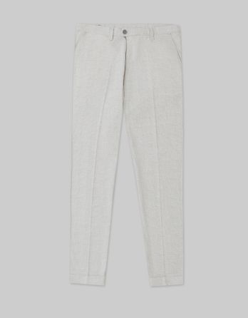 Spodnie do zestawu olivadi beżowe slim fit