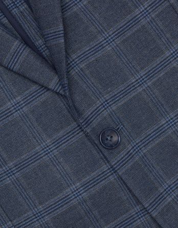 marynarka plati 01 szary slim fit