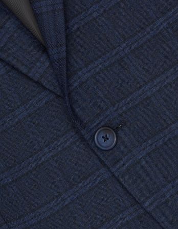 Marynarka do zestawu viloro 01 granatowa super slim fit