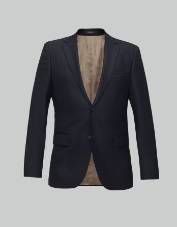 marynarka rosolini granatowy slim fit