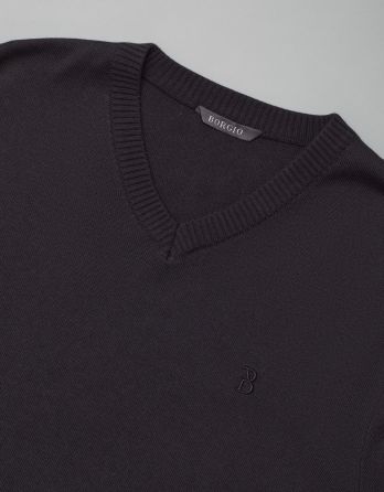 sweter tirivoli w serek czarny