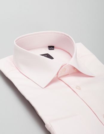 koszula simeria 00425 długi rękaw róż slim fit