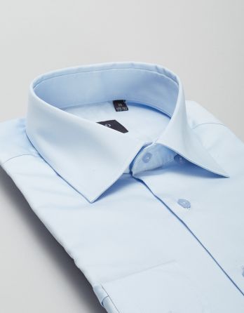 koszula simeria 00432 długi rękaw błękit slim fit