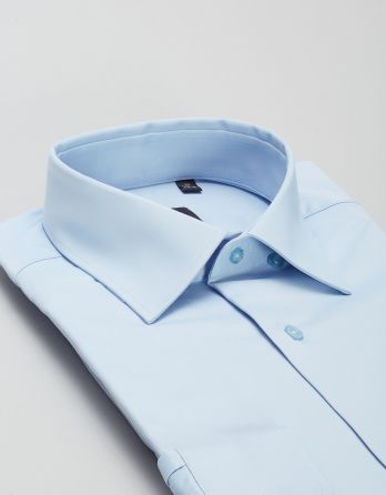 koszula lumia 00434 długi rękaw błękitny slim fit