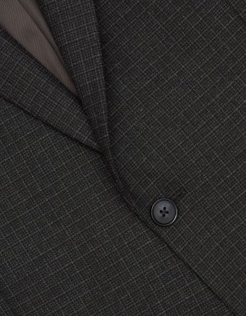 marynarka do zestawu erbezzo grafit classic fit