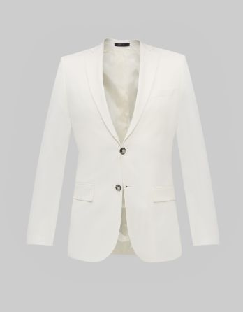 marynarka do zestawu lido biały slim fit