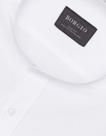 koszula oleggio 00485 długi rękaw biały slim fit