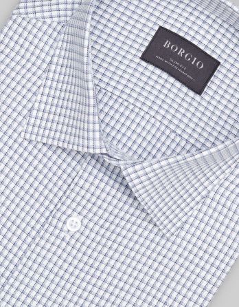 koszula matera 00454 długi rękaw granatowy slim fit