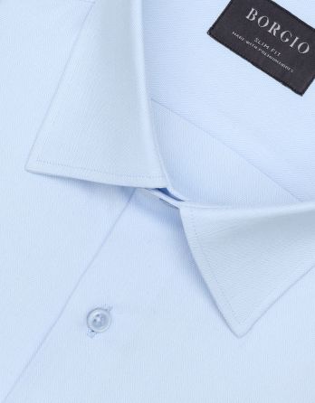 koszula francavilla 00463 długi rękaw błękit slim fit