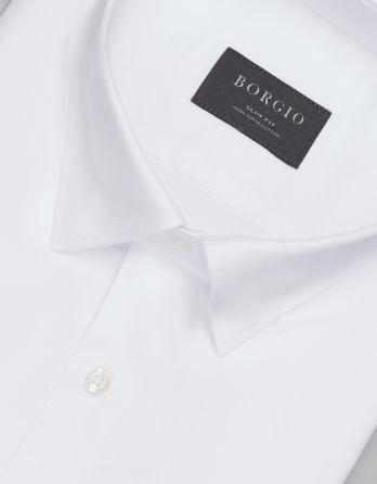 koszula rosazza 00502 długi rękaw biały slim fit