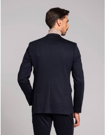 marynarka do zestawu nepi granatowy slim fit