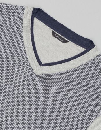 sweter borgarello vn szary