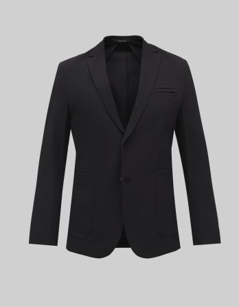 marynarka do zestawu rubano czarny slim fit