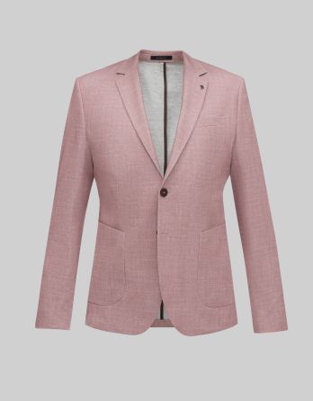 marynarka do zestawu lumarzo róż slim fit