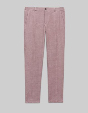 spodnie do zestawu lumarzo róż slim fit