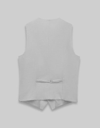 kamizelka do zestawu perledo slim fit szary