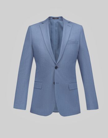 marynarka do zestawu lido niebieski slim fit