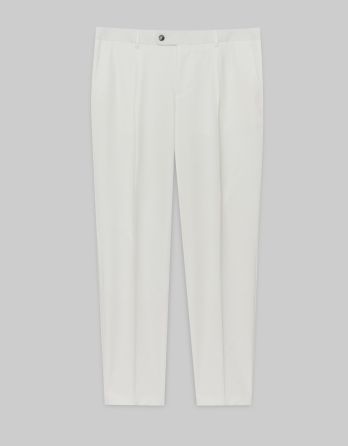 spodnie do zestawu lido 01 biały slim fit