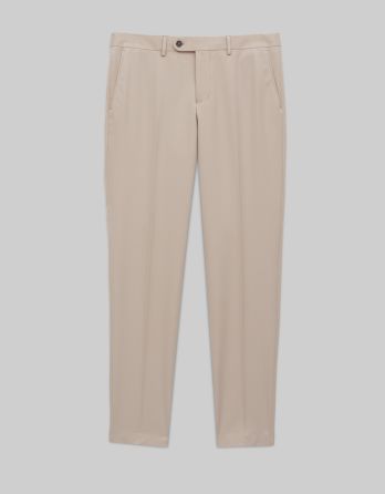 spodnie do zestawu lido 02 beżowy slim fit