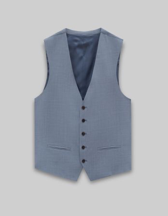 kamizelka do zestawu olmedo błękit slim fit