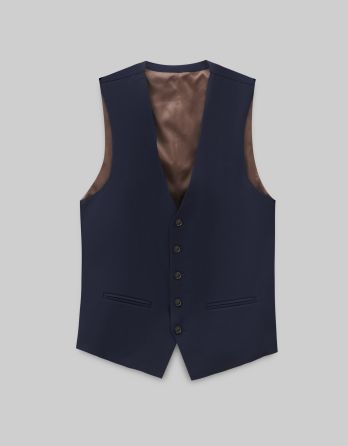 Kamizelka parma granatowy slim fit