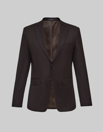 Marynarka do zestawu gualdo 01 brąz slim fit