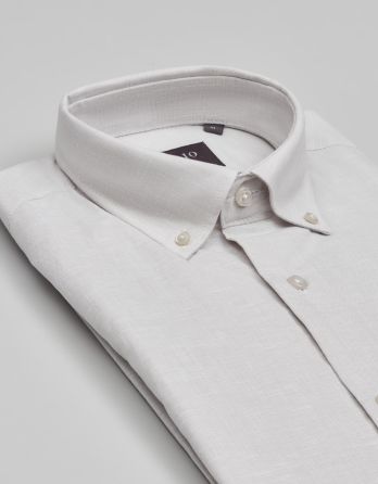 koszula balmuccia 00534 długi rękaw beżowy slim fit