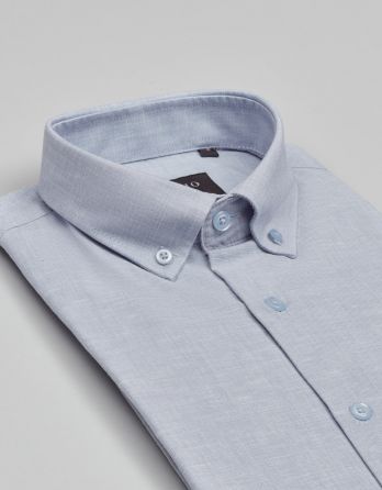 koszula balmuccia 00535 długi rękaw szary slim fit