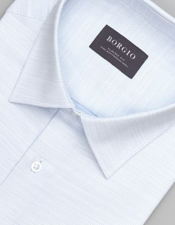 koszula fabrizia 00546 długi rękaw błękitny classic fit