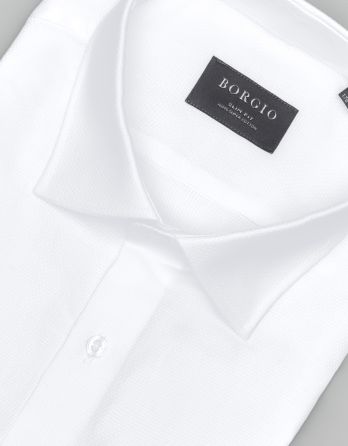 koszula fabrizia 00578 na spinki biały slim fit