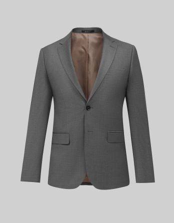 marynarka do zestawu chiari szary slim fit