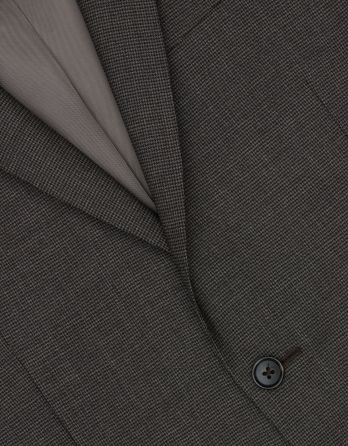 Marynarka do zestawu pertosa brąz slim fit