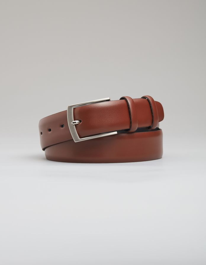 pasek męski murlo jasny brąz bez obszycia 3,5