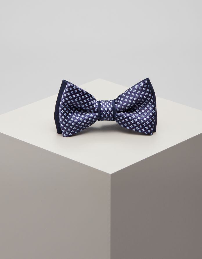 mucha classico granatowy mikrowzór 0034