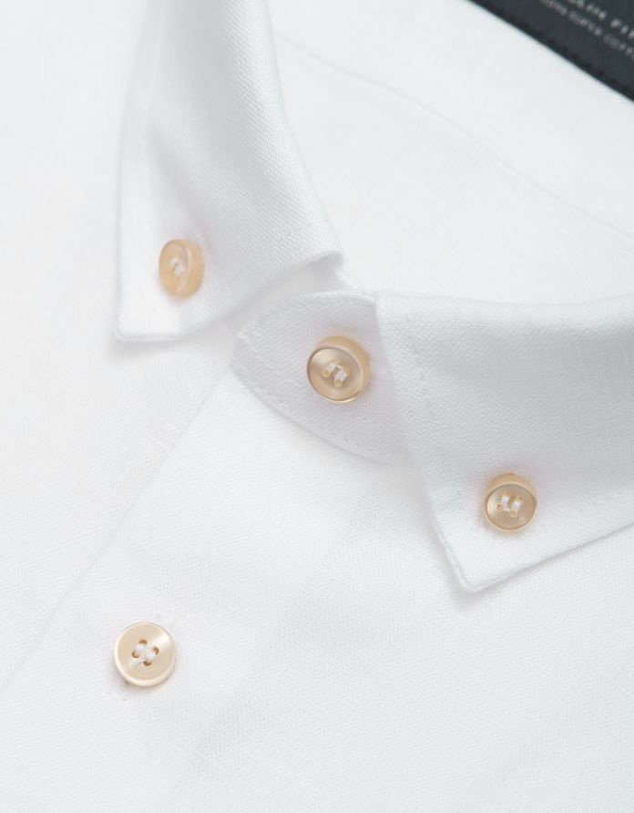 koszula canosa krótki rękaw biały slim fit 00237